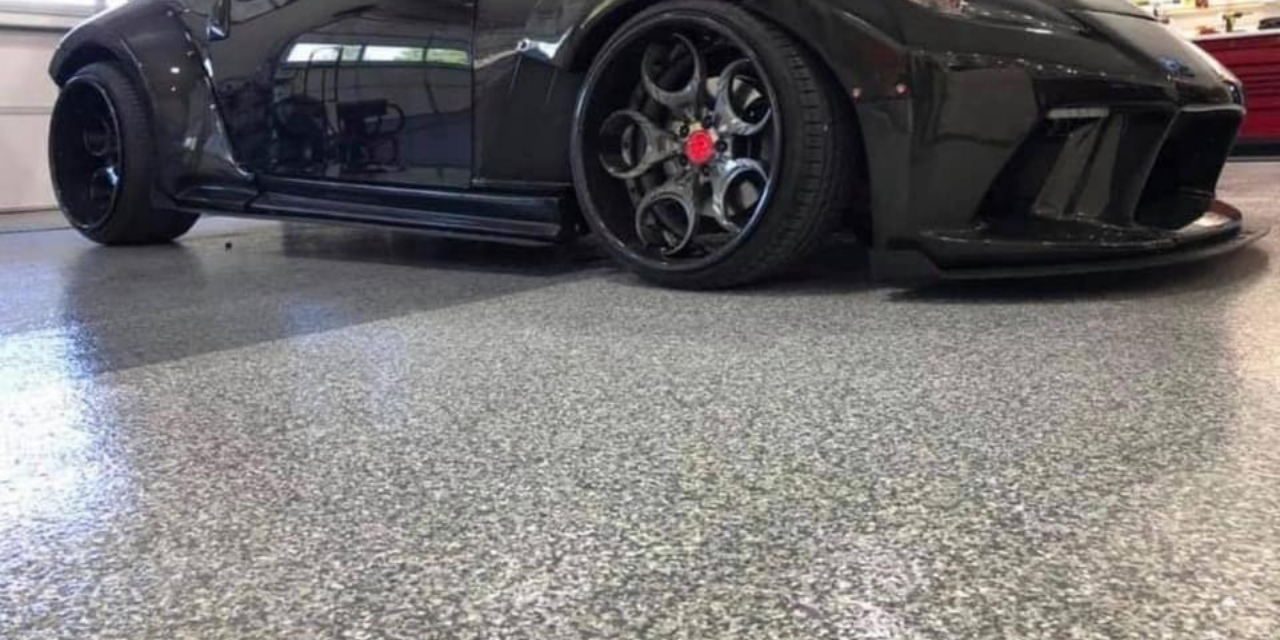Concrete garage floor coating
