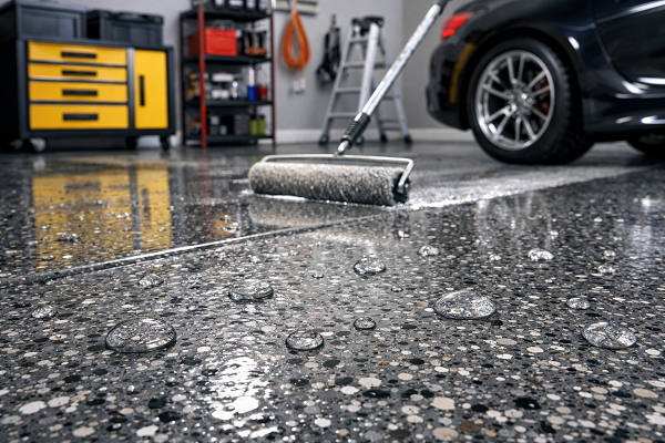 Epoxy garage floor coatings
